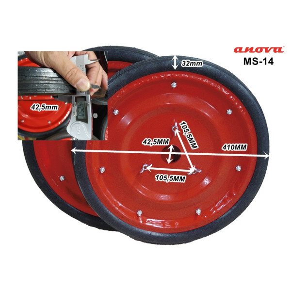 CONJUNTO DE RODAS DE TRANSPORTE ANOVA MOTOENXADAS  (UNIVERSAL)